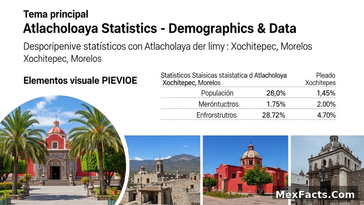 Statistical data and demographics of Atlacholoaya, Xochitepec, Morelos