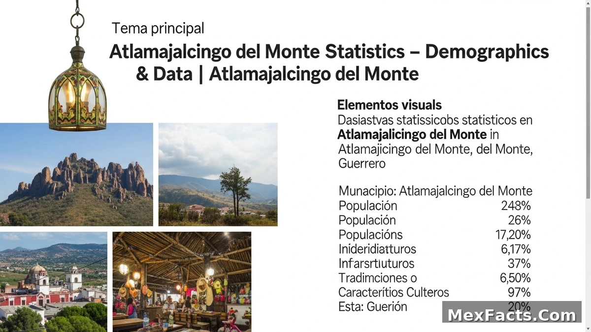 Statistical data and demographics of Atlamajalcingo del Monte, Atlamajalcingo del Monte, Guerrero