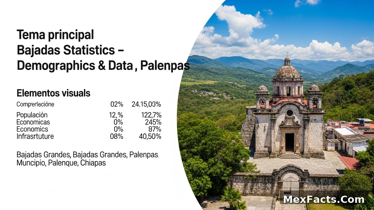 Statistical data and demographics of Bajadas Grandes, Palenque, Chiapas
