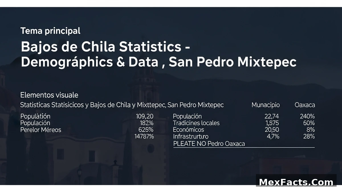 Statistical data and demographics of Bajos de Chila, San Pedro Mixtepec, Oaxaca