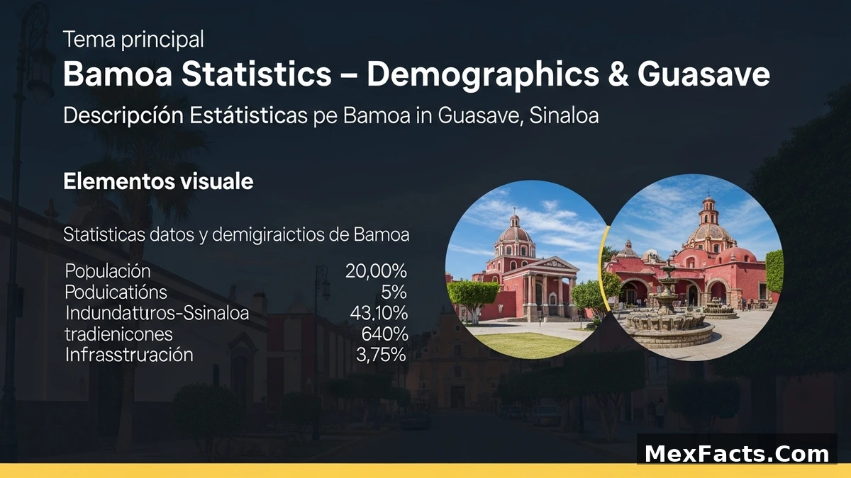 Statistical data and demographics of Bamoa, Guasave, Sinaloa