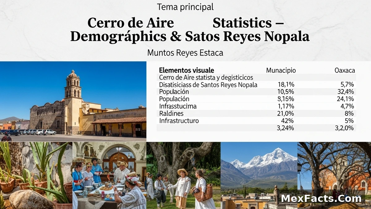 Statistical data and demographics of Cerro de Aire, Santos Reyes Nopala, Oaxaca