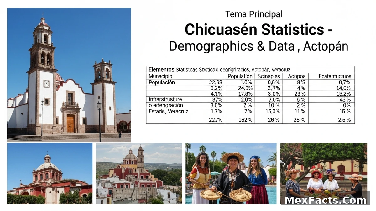 Statistical data and demographics of Chicuasén, Actopan, Veracruz