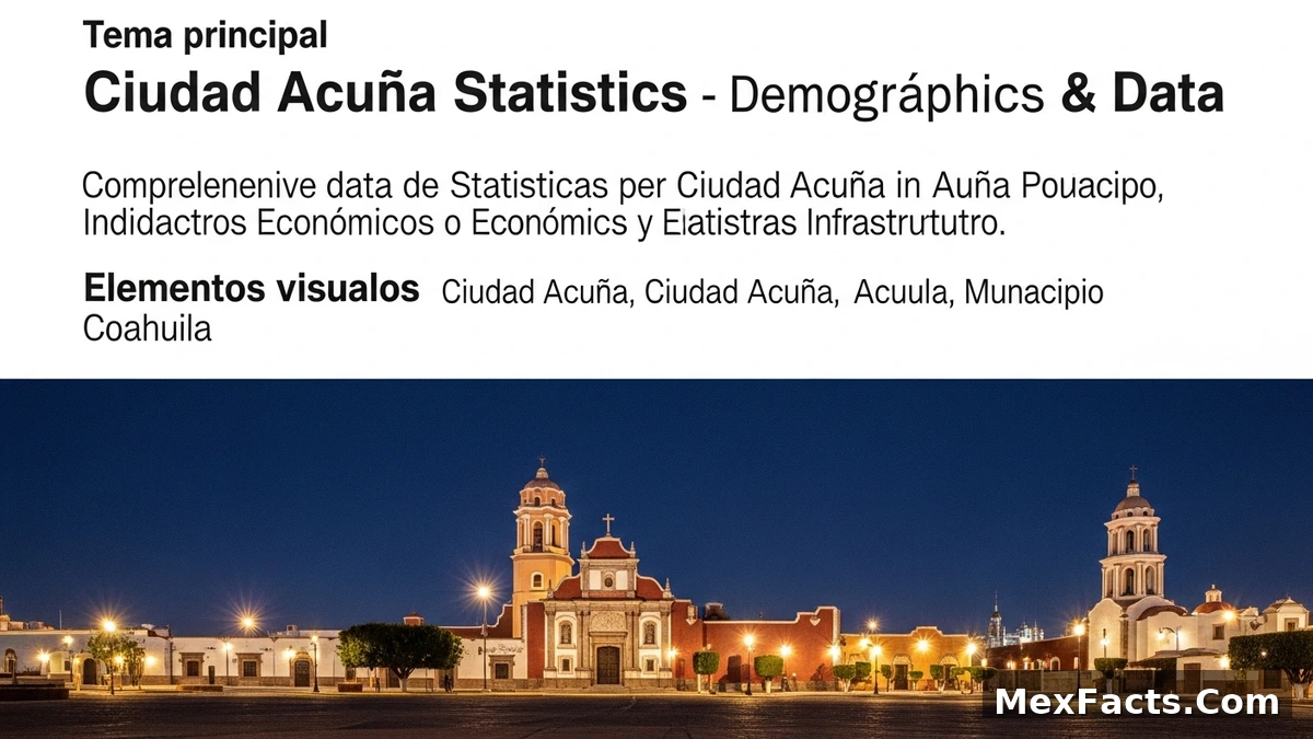 Statistical data and demographics of Ciudad Acuña, Acuña, Coahuila