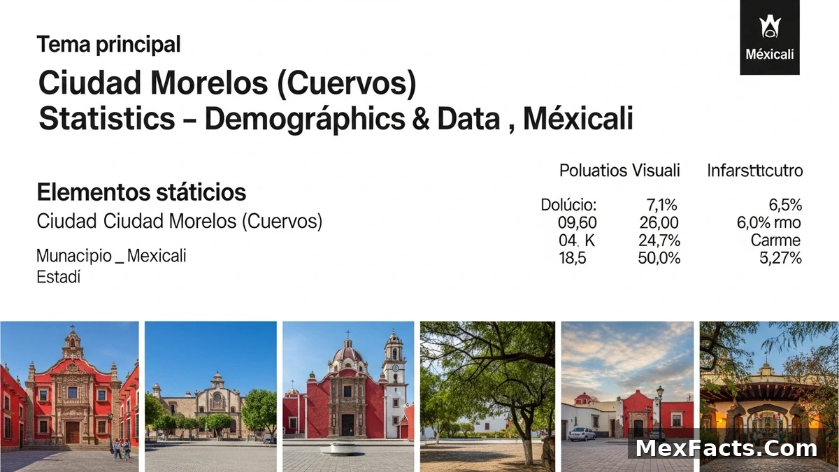 Statistical data and demographics of Ciudad Morelos (Cuervos), Mexicali, Baja California